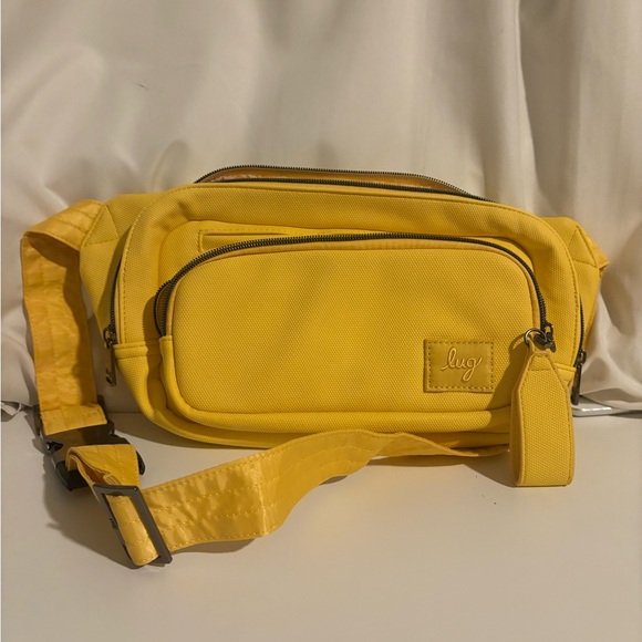 Lug Hitch Matte Luxe Vegan Leather Belt Bag in BANANA ICEPOP (Sold-out color). - Picture 1 of 6